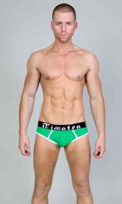 Slip Classic Pop-out - Timoteo - Vert/Blanc - Taille M