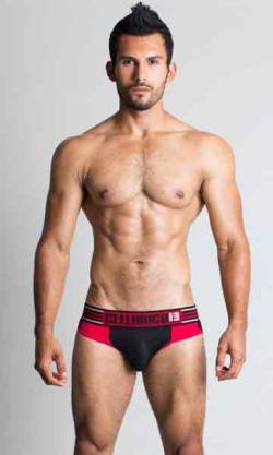 Jock-Strap Fugitif - CellBlock 13 - Noir/Rouge - Taille M