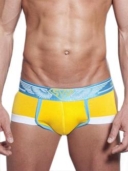 Boxer Jock ''U91SF Supa-Fly'' - SupaWear - Jaune/Bleu Ciel - Taille L