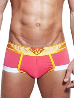 Boxer Jock ''U91SF Supa-Fly'' - SupaWear - Rouge/Orange - Taille L