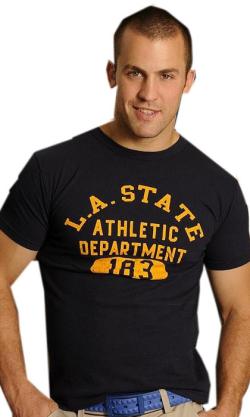 T-Shirt L.A. State Athletic - GBGB - Bleu Fonc - Taille S