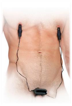 Vibrating Cockring with Nipple Clamps - Fetish Fantasy