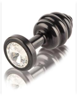 Plug Ventus Noir Small Clear - Swarovski