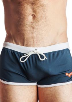 Boxer de Bain Norton Navy-Blanc - GBGB - Marine Blue/White - Size S