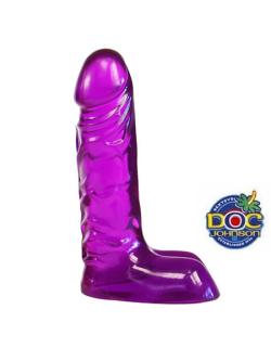 Gode Big Cock&Balls - Violet - 6'' Doc Johnson