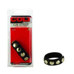 Cockring Cuir ''5 pressions'' C/B Strap - COLT