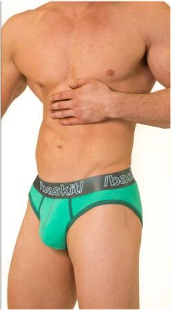 Brief baskit Simple  - Green/Olive - Size M