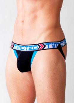 JockStrap Training ''Grand Prix'' - Timoteo - Noir/Bleu - Taille M