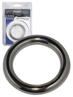High Polished Power Cockring - Push - 40 mm