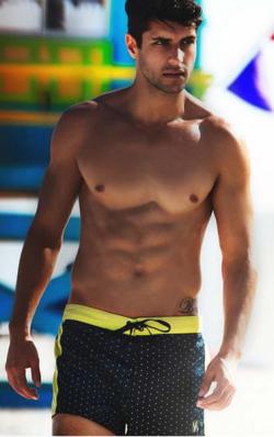 Short de Bain 'Boxer Corto' � pois - Yamamay - Black/Olive - Size M