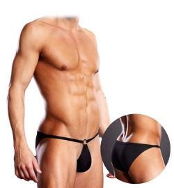 Pouch Bikini - Blue Line - Noir - Taille S/M