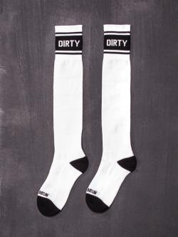 Chaussettes Dirty - BarCode - Blanc - Taille L/XL