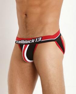 Jock Enforcer Cruising - CellBlock 13 - Rouge/Noir - Taille L