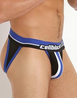 Jock Enforcer Cruising - CellBlock 13 - Bleu/Noir - Taille XL
