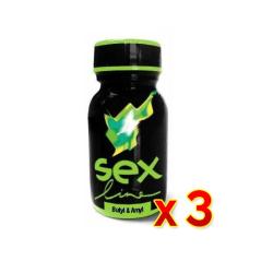 Poppers Sex line - Green (butyle/amyle) x 3