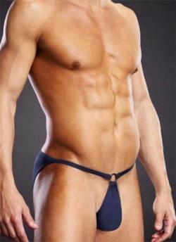 Pouch Bikini - Blue Line - Bleu Marine - Taille L/XL