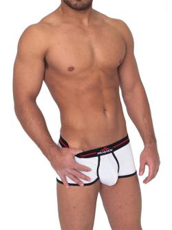 Boxer taille basse ''ELEMENT EARTH'' - Manview - White/Black - Size L