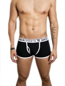 Boxer Comfort Trunk - Jackadams - Black/White - Size S