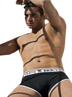 Boxer Sports Trunk - Jackadams - Black/White - Size XL