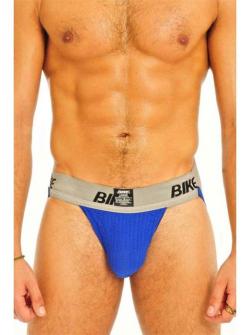 JockStrap Supporter MM Edition (ex Bike) (ceinture 2'') - Bleu/Gris - Taille S