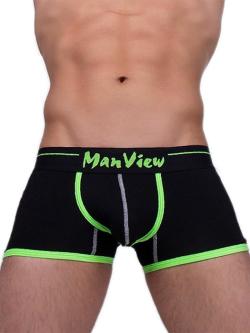 Boxer ''Neon Flash'' - Manview - Black/Green Neon - Size S