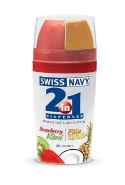 Swiss Navy Lubrificant Flavored 2 in 1 - Kiwi/Pina Colada - 50 ml