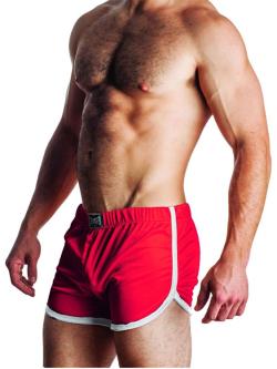 Short Athltique 'Julian' - GBGB - Rouge/Blanc - Taille L