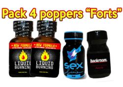 Pack Poppers Forts 2 Burning Maxi + SexLine Blue + BackRoom