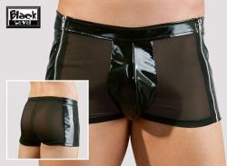 Male Vinyl Pants XXL - Black - Size XXL