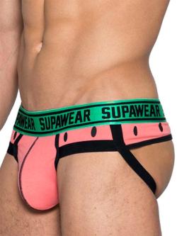 JockStrap ''U92FR Fruitopia'' - Supawear - Pastque/Vert - Taille L