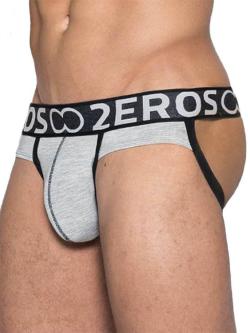 U92 X Series Jockstrap Underwear - Black Marle - Light Gray/Black - Size S