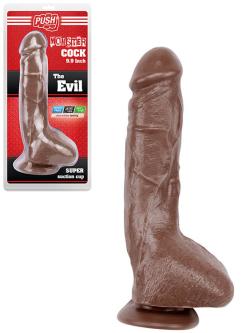 The Evil - Monster Cock - Push - Brown - Size 9.5 Inches