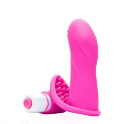 The Finger Sleeve Vibro - Rose - Small