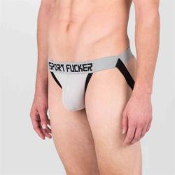 Jock Strap Bullpen - Sport Fucker - Gris/Noir - Taille L