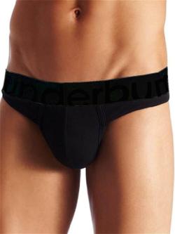 Thong Large Ceinture - RounderBum - Black - Size L