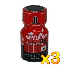 Poppers Amsterdam ''RED - SPECIAL'' 10ml x 3 - LOCKERROOM