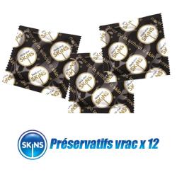 Prservatifs ''Black Choc'' Skins VRAC (pochette de 12)