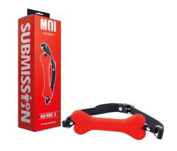 Baillon bouche ''Bad Bone'' - Moi Submission - Rouge