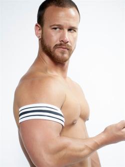 Biceps de force Neoprene - MrB - White/Black - Size S/M