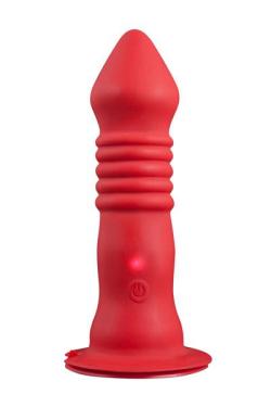 ButtPlug Vibro ''One Touch Silicone #3'' - Red