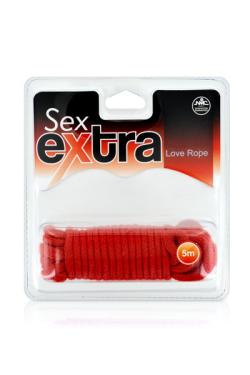 Corde Bondage ''Love Rope'' - 5 m - Rouge