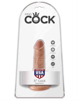 Realistic Stiffy - King Cock - Natural - Size 5 Inches