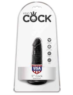 Gode Stiffy - King Cock - Noir - Taille 5'' (13cm)