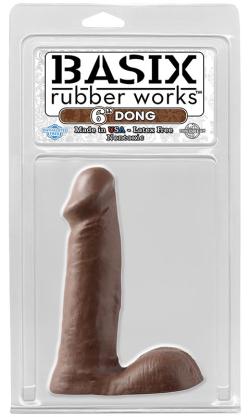 Gode Rubber Works (Dong) - Basix - Brown - Size 6 Inches