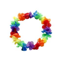 Collier de fleurs rainbow (pride ou hawa)