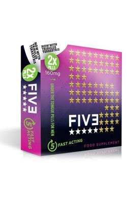 Stimulant FIVE ''5'' - Pillule rection - x2
