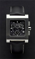 Montre Chrono noir RECT