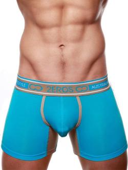 Slip trunk ''U51.17 Coast'' - 2Eros - Bleu Iceberg/Marron - Taille XS