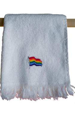 Serviette  franges - Rainbow Pride - 28 x 43 cm