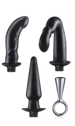 Coffret 3 Butt Plug Silicone Noir